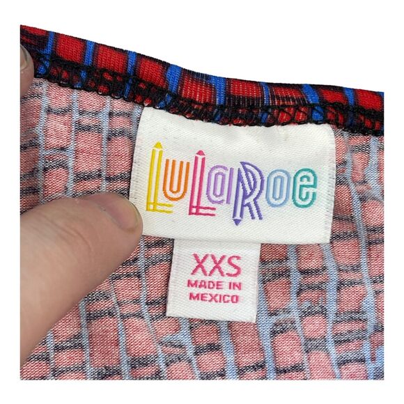 LuLaRoe Irma Tunic Top Womens XXS Multicolor Polyester Stretch Printed Crew Neck - Picture 3 of 8
